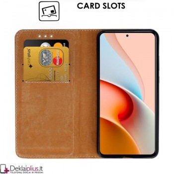 Telone grynos odos dėklas - raudonas (telefonui Xiaomi Mi 10T Lite) Telone grynos odos dėklas - raudonas (telefonui Xiaomi Mi 10T Lite)